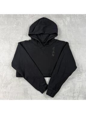 Lululemon Team Canada All Yours Cropped Hooodie Black Size 6 Olympics Gym Summer